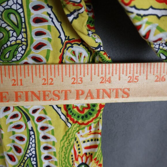 VTG Polo Ralph Lauren Shirt Mens XL Yellow Paisley Bob Camp Psychedelic 90s - Picture 10 of 12